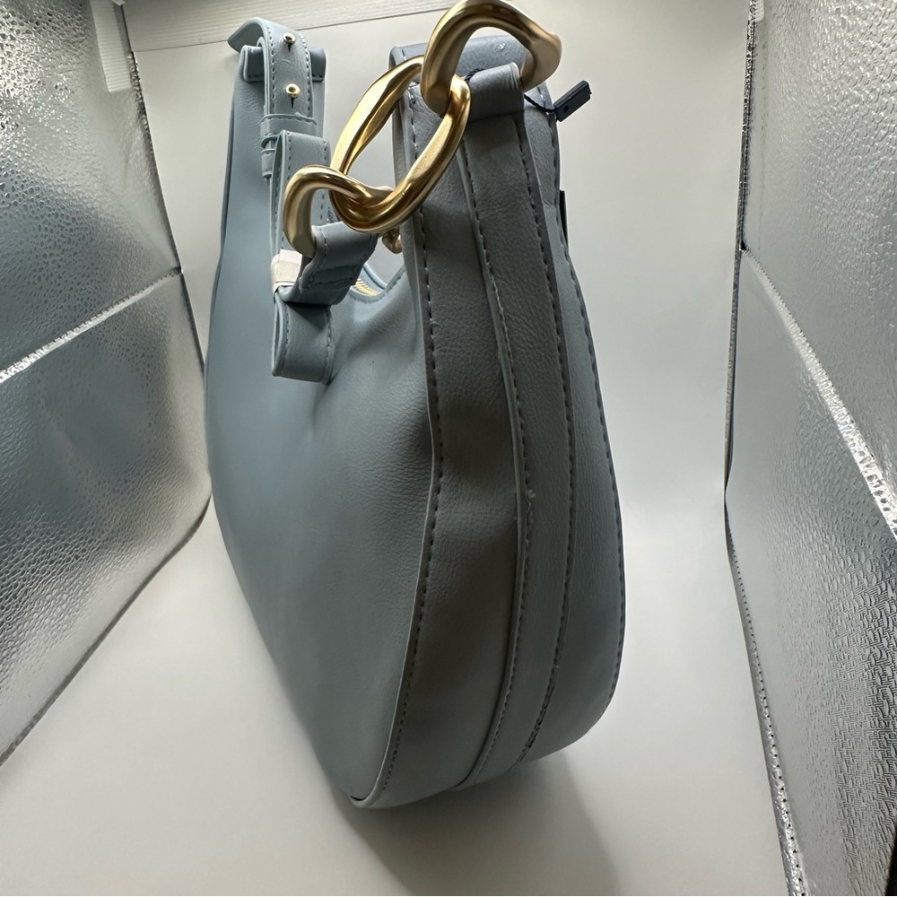 French‎ Connection Moritz Hobo Shoulder Bag Womens Powder Blue FCS25114-PWBL NWT - Picture 7 of 8